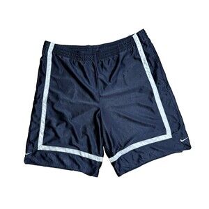 Vintage Nike Dazzle Shorts Mens XL Blue Basketball Shiny Baggy Y2K Gray Tag